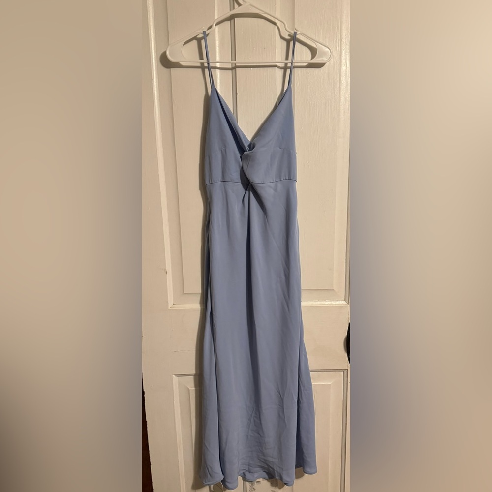 Abercrombie light blue slip dress